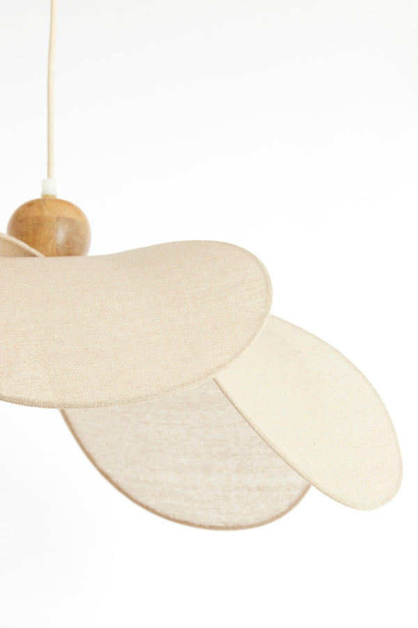 Hanging lamp 50x28 cm LAVRIRIA natural+wood
