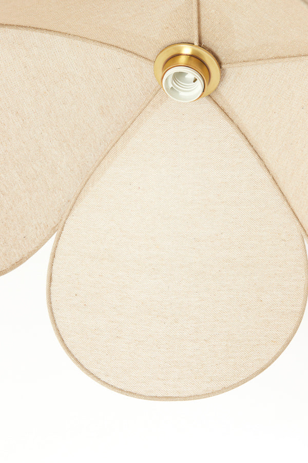 Hanging lamp 50x28 cm LAVRIRIA natural+wood