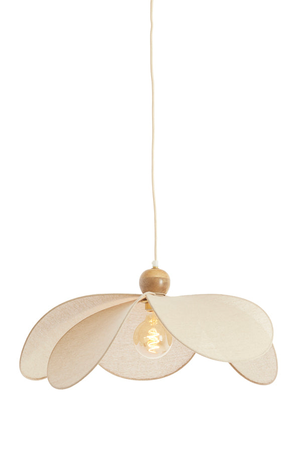 Hanging lamp 60x30 cm LAVRIRIA natural+wood