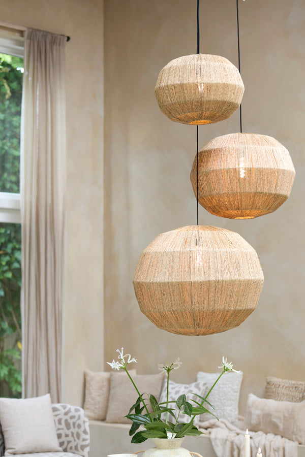 Hanging lamp 60x60 cm JUNNA jute natural