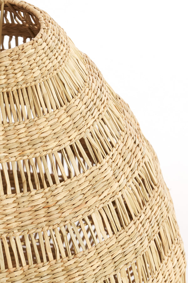 Hanging lamp 47x46 cm SOLUNA seagrass natural