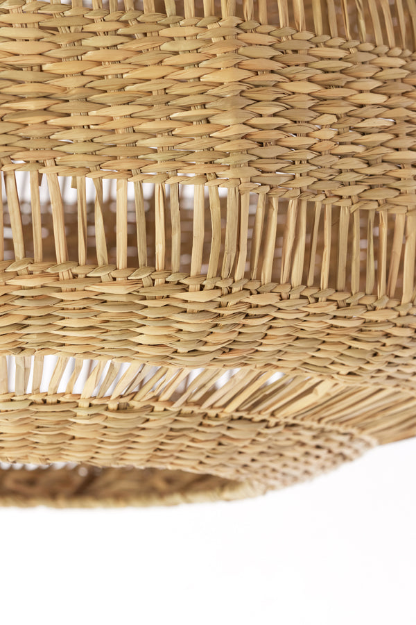 Hanging lamp 47x46 cm SOLUNA seagrass natural