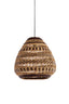 Hanging lamp 47x46 cm SOLUNA seagrass natural+brown