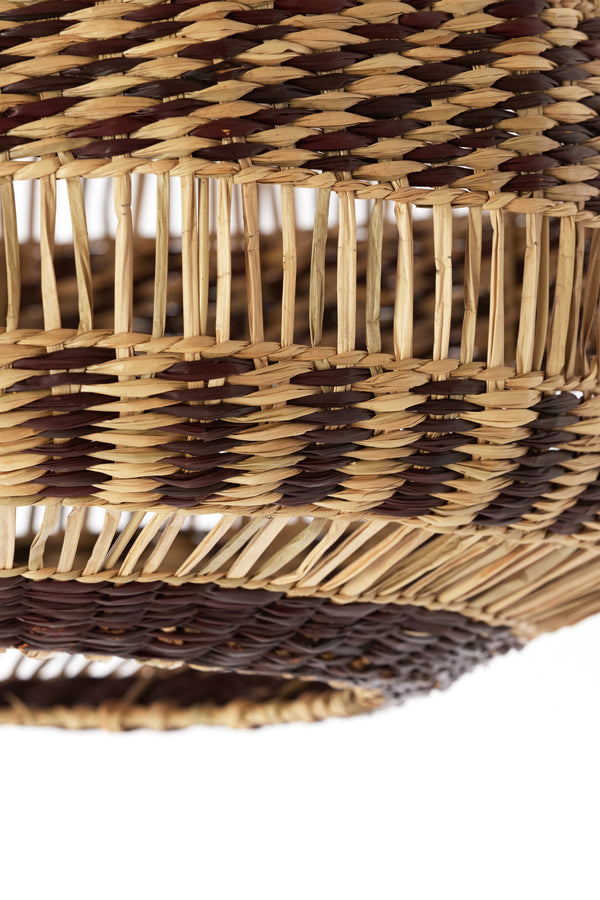 Hanging lamp 47x46 cm SOLUNA seagrass natural+brown