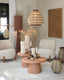 Hanging lamp 47x46 cm SOLUNA seagrass natural+brown