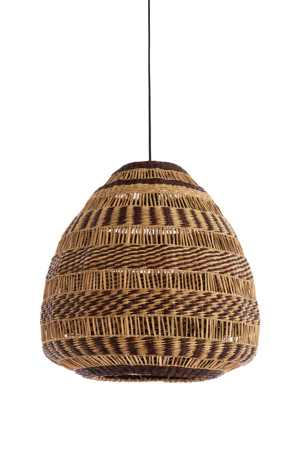 Hanging lamp 56x55 cm SOLUNA seagrass natural+brown