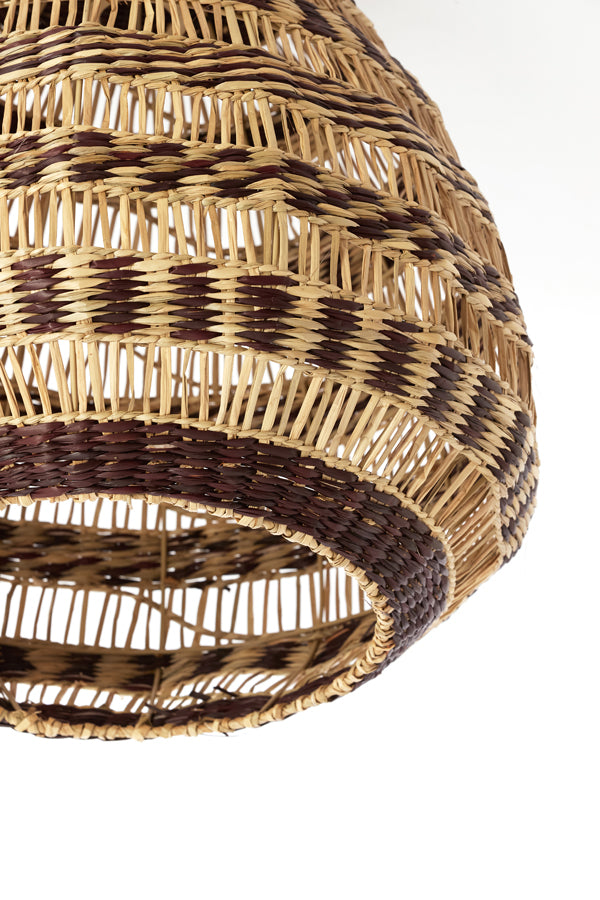 Hanging lamp 56x55 cm SOLUNA seagrass natural+brown