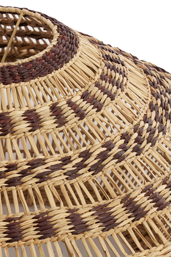 Hanging lamp 80x30 cm OWANA seagrass natural+brown