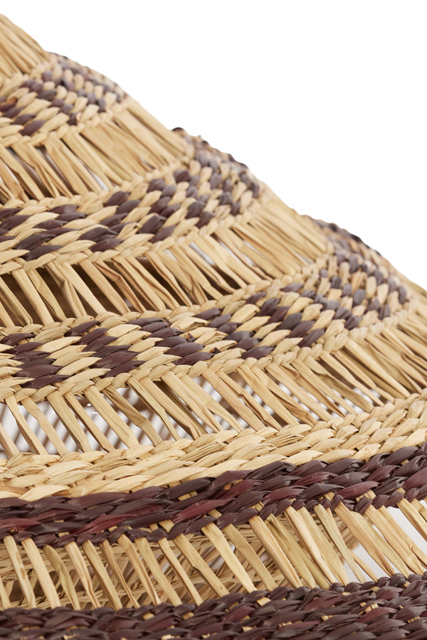 Hanging lamp 80x30 cm OWANA seagrass natural+brown