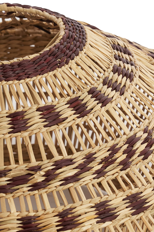 Hanging lamp 64x26 cm OWANA seagrass natural+brown