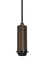 Hanging lamp 10L 138x49x180 cm HUXI wood prnt d brwn+linen n