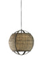 Hanging lamp 41x39 cm BOZONA rattan brown-grey