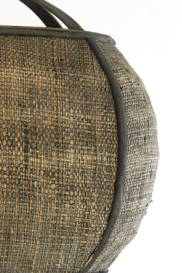 Hanging lamp 41x39 cm BOZONA rattan brown-grey