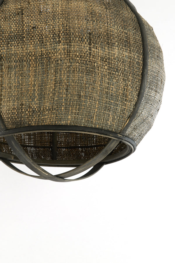 Hanging lamp 41x39 cm BOZONA rattan brown-grey