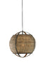 Hanging lamp 41x39 cm BOZONA rattan brown-grey