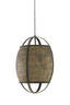 Hanging lamp 38,5x55 cm BOZONA rattan brown-grey