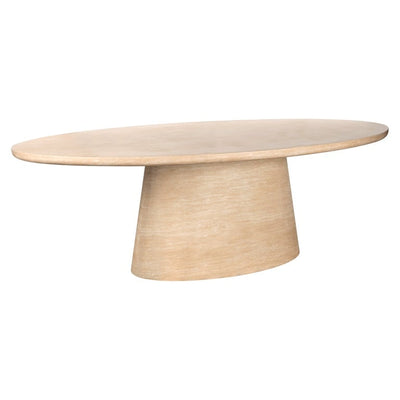 Dining table Fictus faux travertine (Beige)