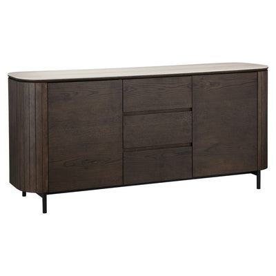 Sideboard Ritz 2-doors 3-drawers (Brown)