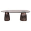 Coffee table Hayden bronze oval