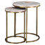 End table Bottega Blush beige (Set of 2)