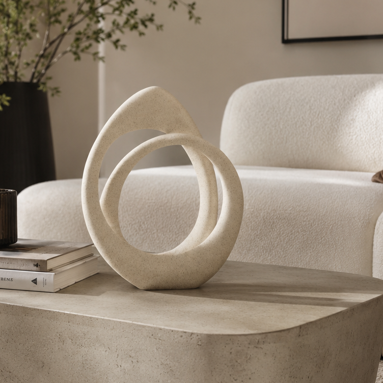 Broc Sandstone Effect Loop Sculpture