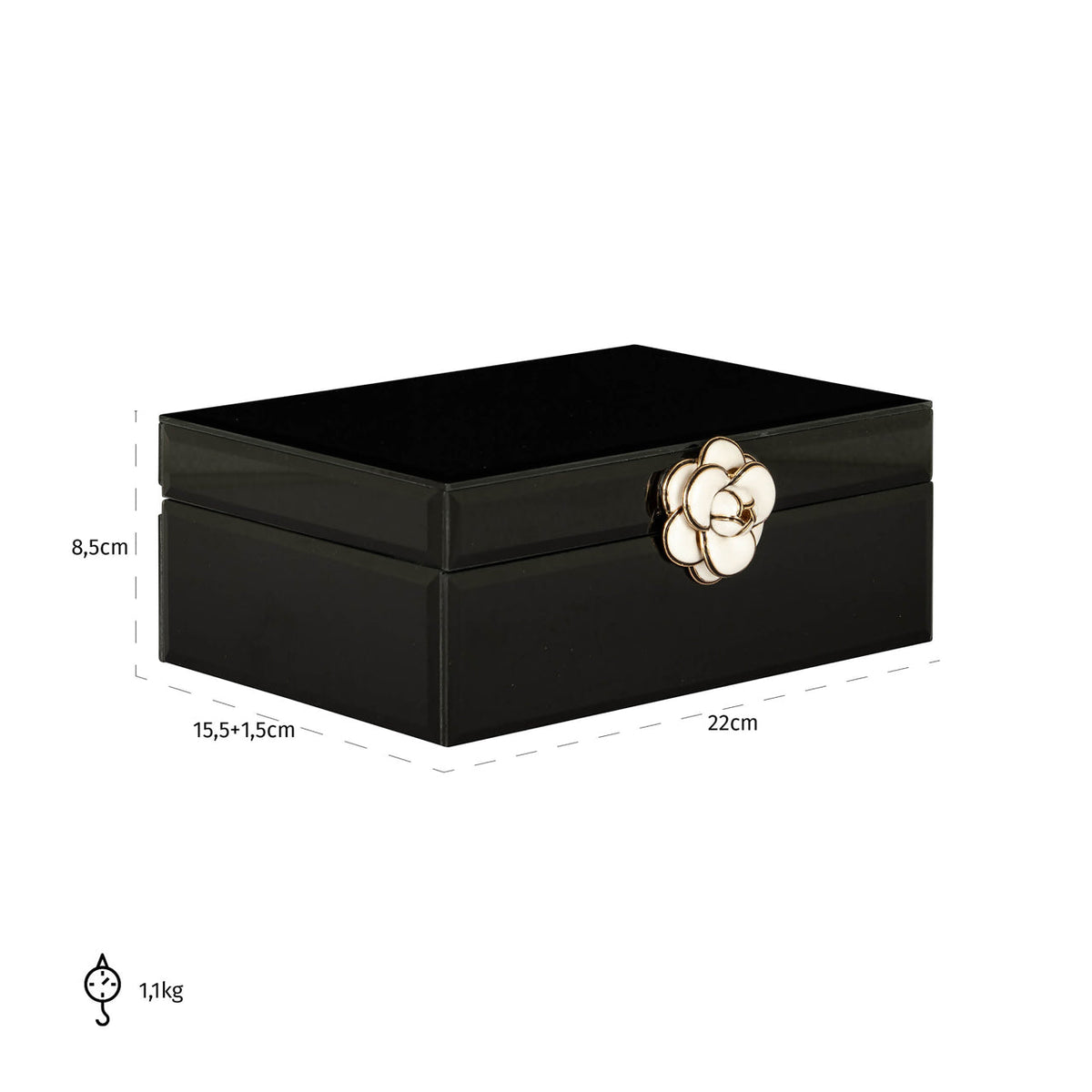 Storage box Vivy black small
