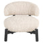 Lounge chair Ornella beige angora