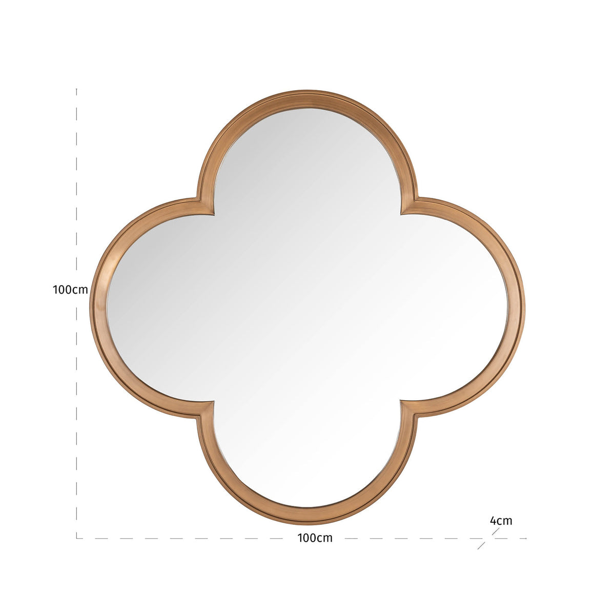 Mirror Lowen brushed gold