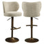 Bar stool Amely natural softweave swivel