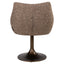 Dining chair Aldo brown tweed swivel