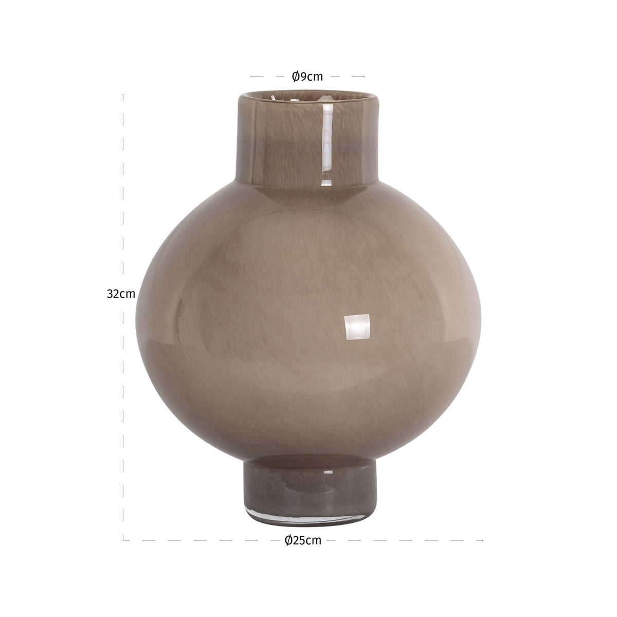 Vase Celina brown small