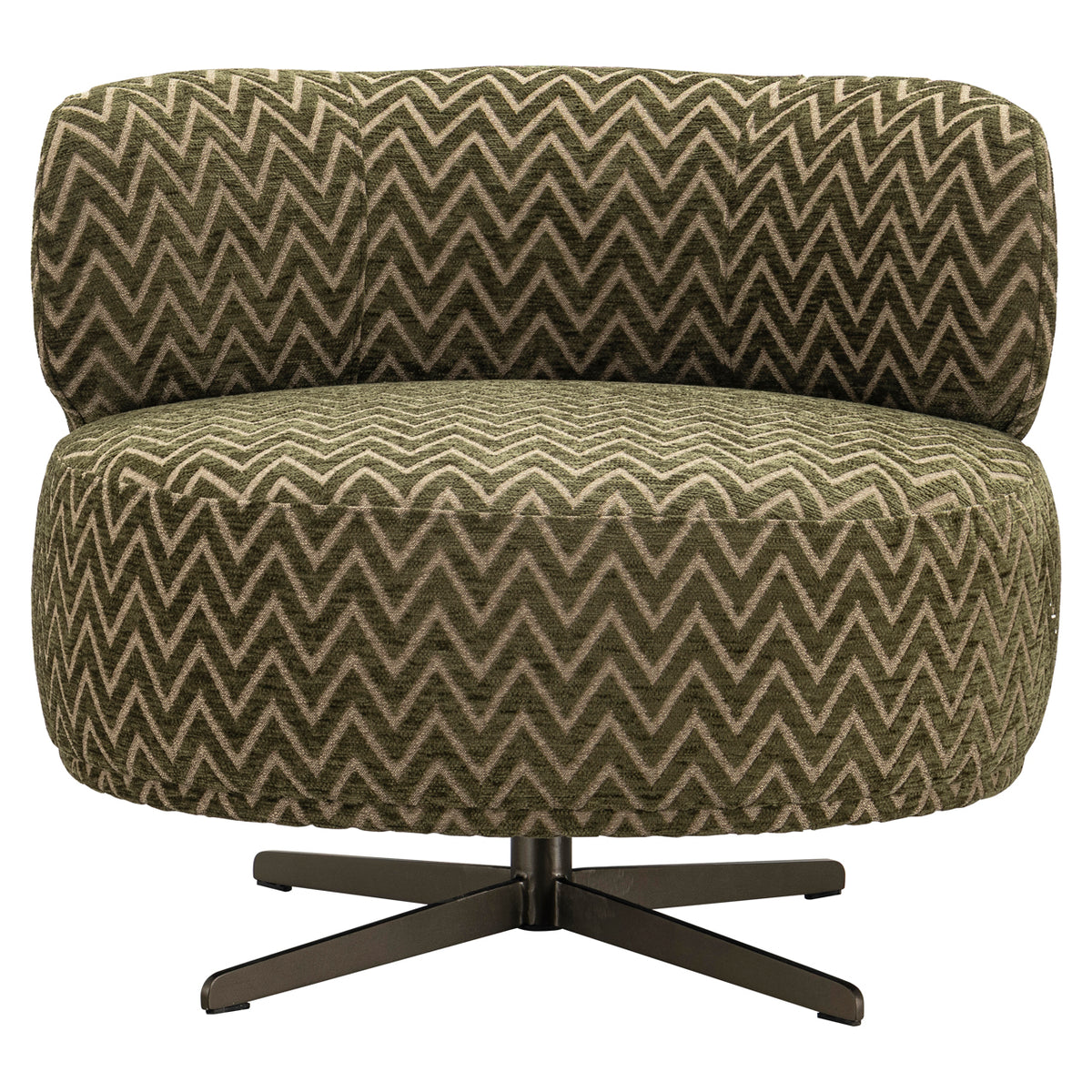 Lounge chair Lauren moss chevron swivel