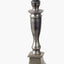 Canterbury Antique Silver Metal Table Lamp Base with Henry 30cm Grey Handloom Cylinder Lampshade