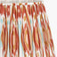 Canterbury Antique Silver Metal Table Lamp Base with Izara 35cm Cinnamon Ikat Patterned Mushroom Pleat Tapered Lampshade