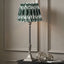 Canterbury Antique Silver Metal Table Lamp Base with Izara 35cm Racing Green Ikat Patterned Mushroom Pleat Tapered Lampshade