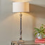 Canterbury Antique Silver Metal Table Lamp - Base Only