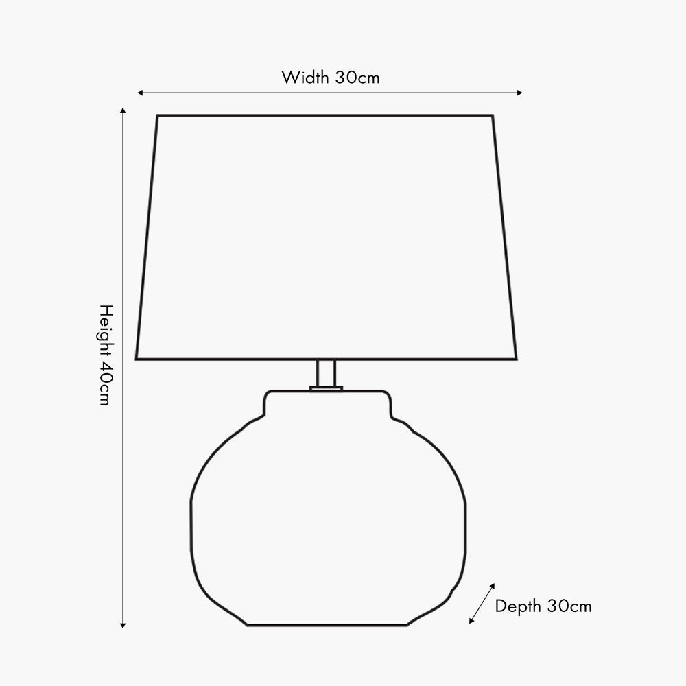 Anneli Warm White Aztec Texture Ceramic Table Lamp