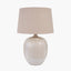 Greta Natural and Cream Textured Ceramic Table Lamp