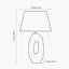 Laila Natural Organic Tall Ceramic Table Lamp