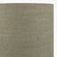 Ophelia Small Mercurial Glass Table Lamp Base with Edward 30cm Pistachio Green Linen Cylinder Lampshade