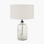 Ophelia Small Grey Bubble Glass Table Lamp Base