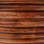 Pembury Brown Wash Large Turned Wood Table Lamp Base with Lino 40cm White Self Lined Linen Cylinder Lampshade
