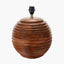 Pembury Brown Wash Large Turned Wood Table Lamp