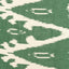 Pembury Brown Wash Turned Wood Table Lamp Base with Lars 30cm Racing Green Ikat Patterned Cylinder Lampshade