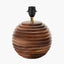 Pembury Brown Wash Turned Wood Table Lamp Base