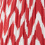 Canterbury Antique Brass Metal Table Lamp Base with Kamilah 40cm Red Chevron Patterned Mushroom Pleat Tapered Lamp Shade