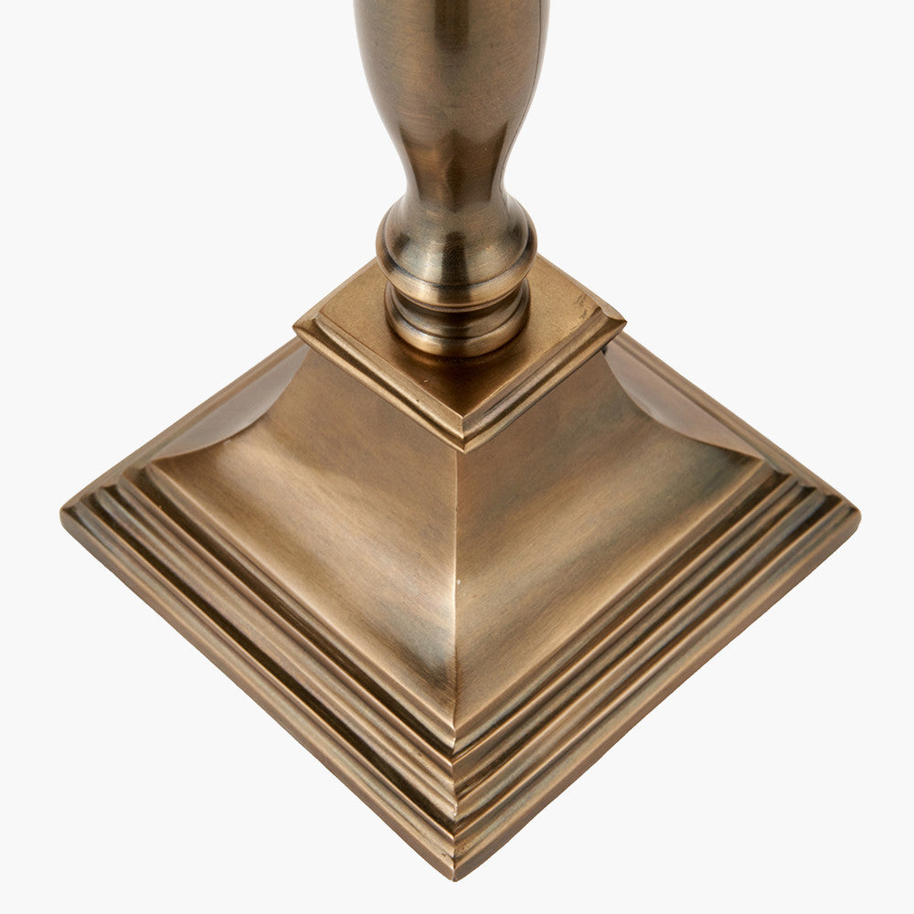Canterbury Antique Brass Metal Table Lamp Base