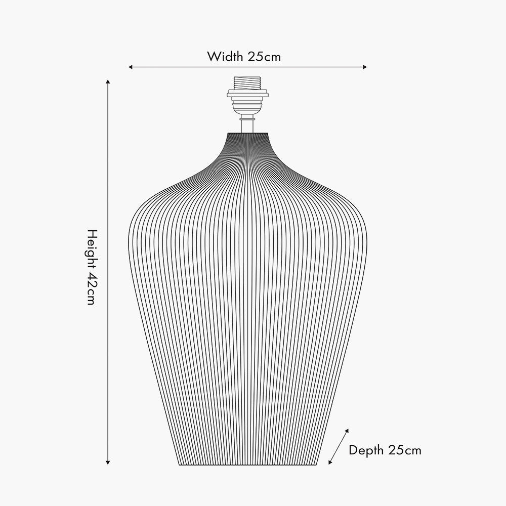 Taika White Wash Textured Wood Table Lamp