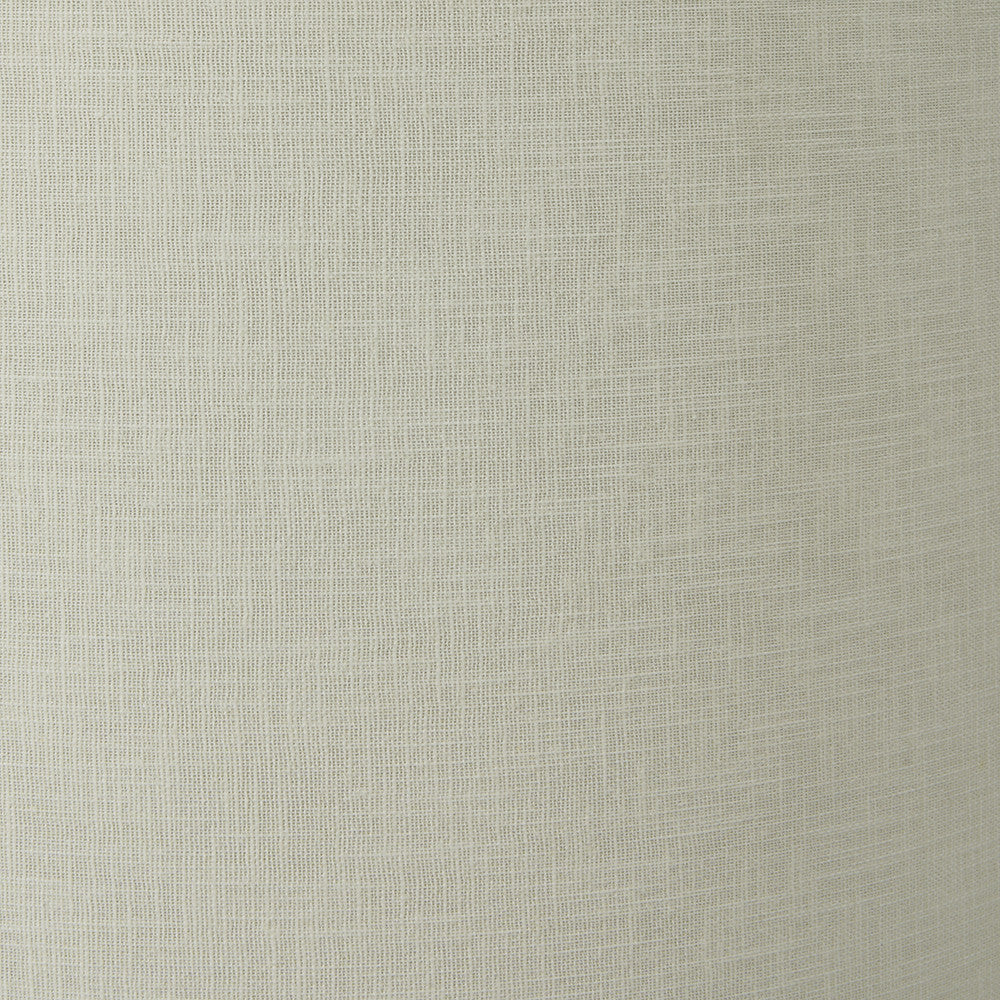 Taika Antique Black Textured Wood Table Lamp Base with Lino 40cm Cream Self Lined Linen Cylinder Lampshade