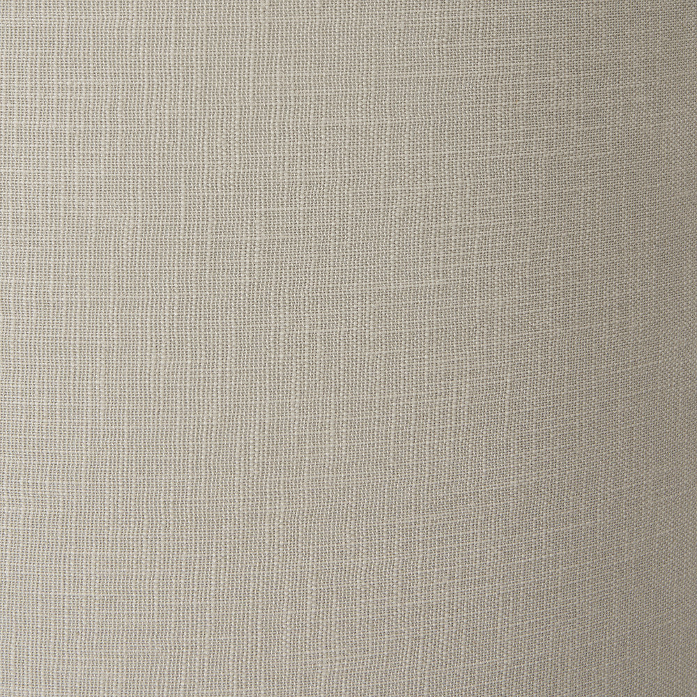 Taika Antique Black Textured Wood Table Lamp Base with Lino 40cm Grey Self Lined Linen Cylinder Lampshade